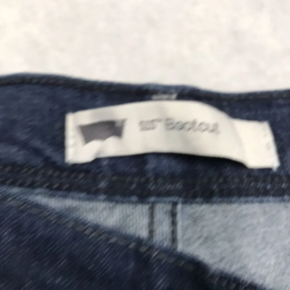 LEVIS 515 Bootcut Jeans Women 36x34 (32/34 tag) Dark Wash Stretch Western Flap